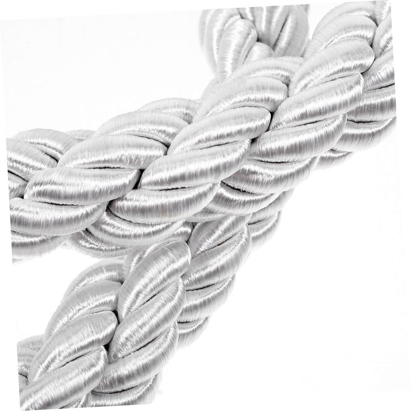 White Crowd Control Stanchion Ropes 1m Safety Queue Barrier For Theaters Hotels Restaurants - Image 3